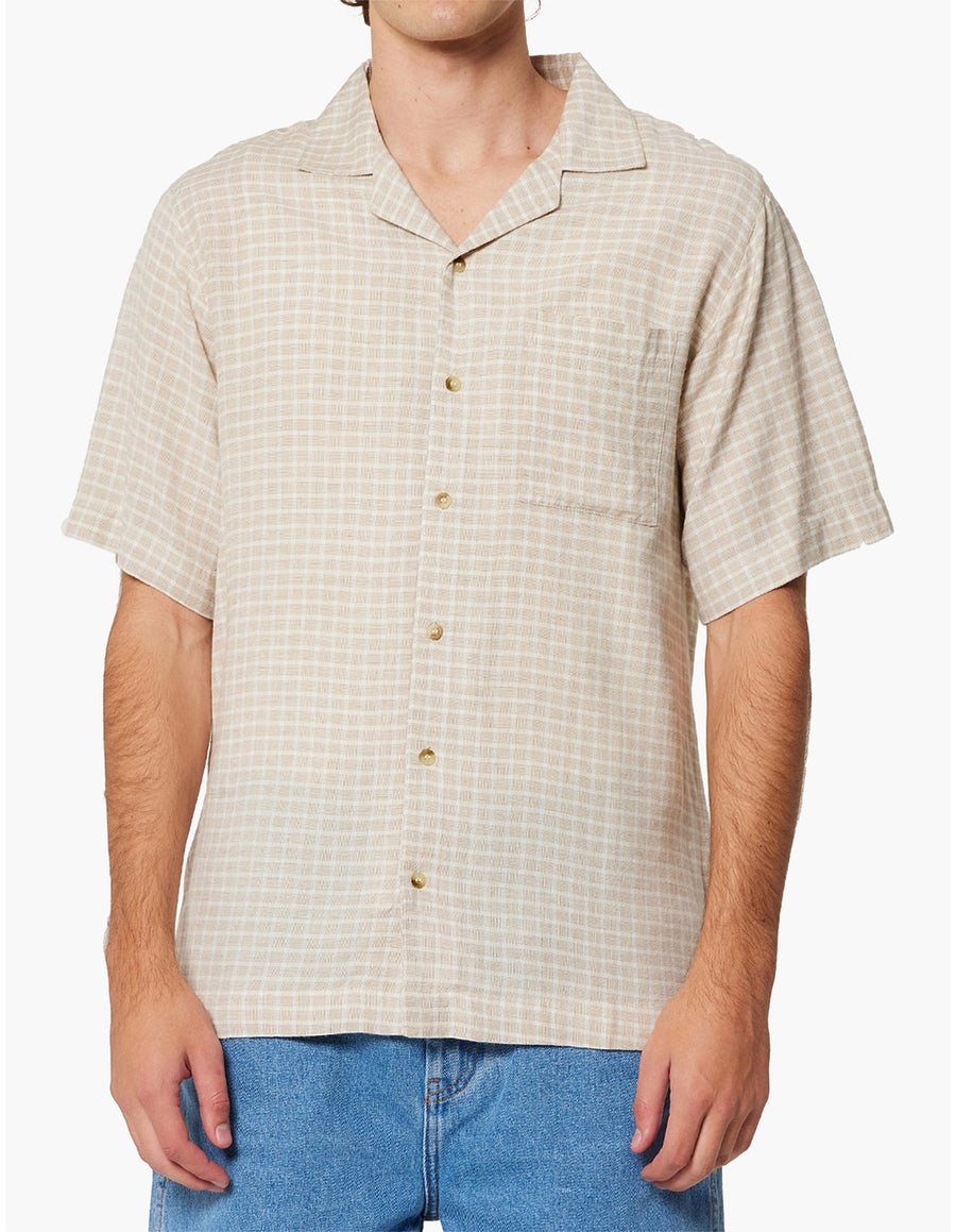 ROLLAS - Bowler Shirt in Natural Check