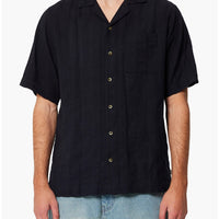 ROLLAS - Bowler Seersucker Shirt in Vintage Black