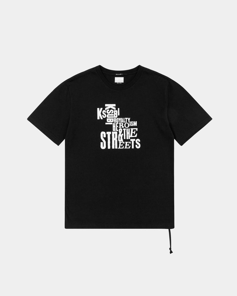 Ksubi - Graff Kash SS Tee Jet Black in Black