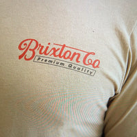 Brixton - Belford S/S Tee in Oatmeal