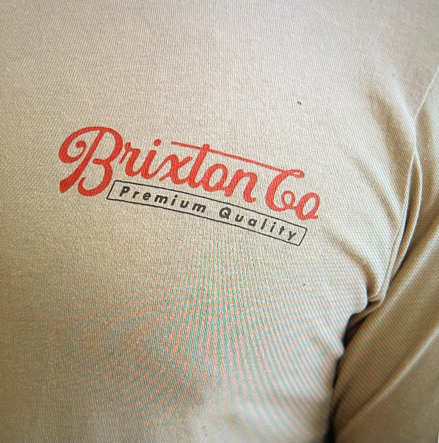 Brixton - Belford S/S Tee in Oatmeal