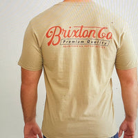 Brixton - Belford S/S Tee in Oatmeal