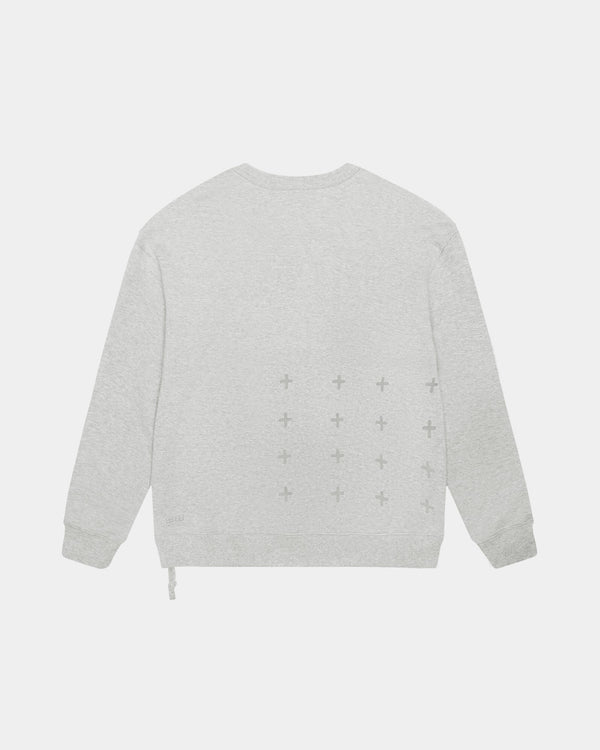 Ksubi - 4x4 Biggie Crew in Light Grey Marle