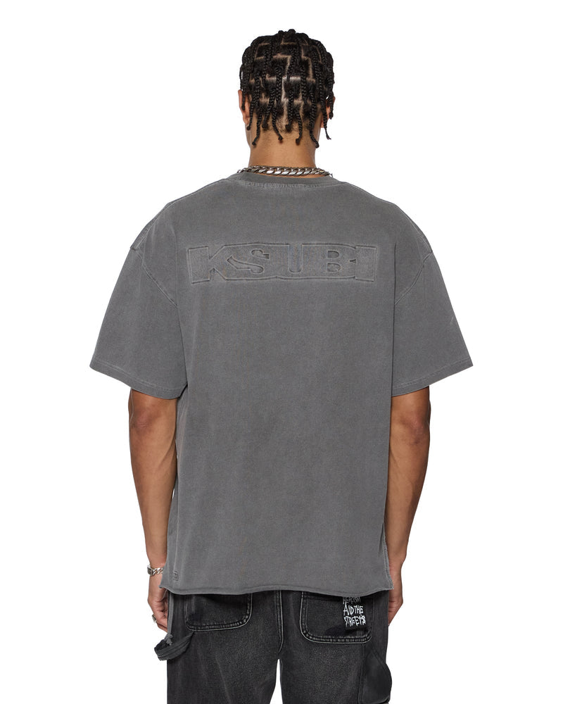 Ksubi - Intruder Ekcess SS Tee in Charcoal