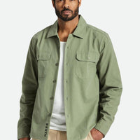 Brixton - Bowery Surplus L/S Overshirt in Olive Surplus