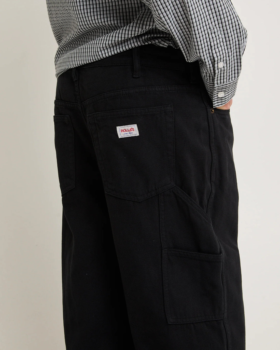 ROLLAS - Big Boss Canvas Jean in Washed Black
