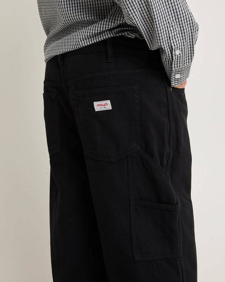 ROLLAS - Big Boss Canvas Jean in Washed Black