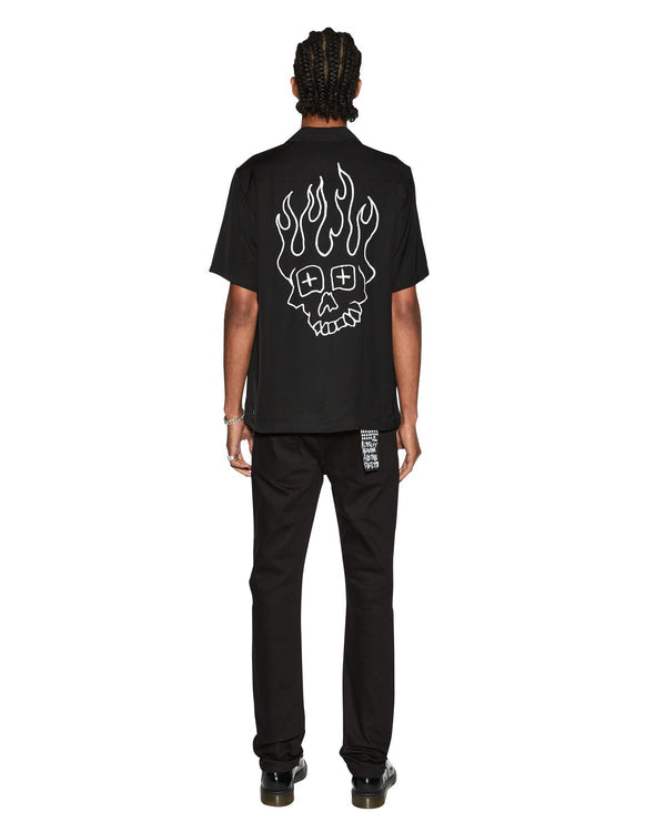 Ksubi - Skull Alley Downtown SS Shirt in Black