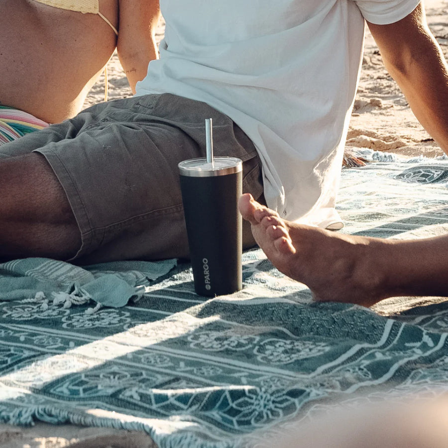 Project PARGO - 20oz Insulated Cup w/stainless Straw in BBQ Charcoal