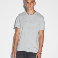 Ksubi - Not Caring Kash Ss Tee in Grey Marle