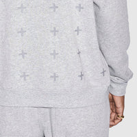 Ksubi - 4x4 Biggie Crew in Light Grey Marle