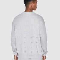 Ksubi - 4x4 Biggie Crew in Light Grey Marle