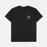 Brixton - Hubal Short Sleeve Tee in Black