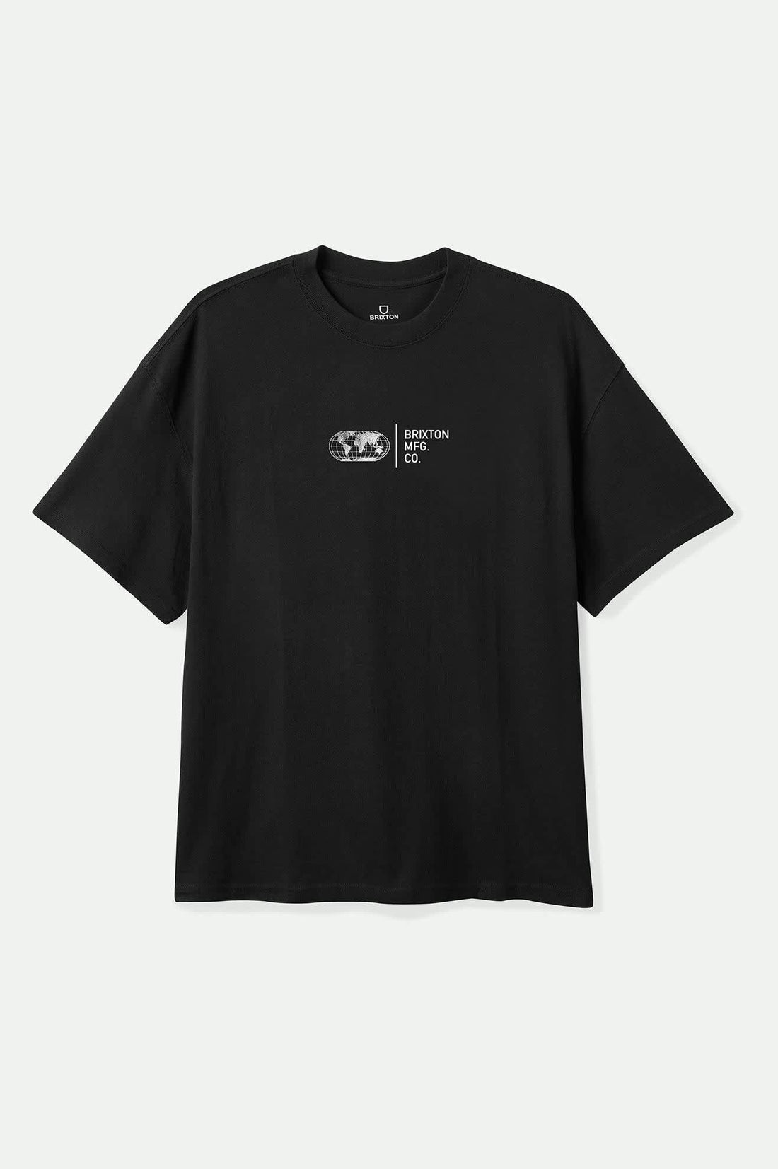 Brixton - Union HW Relaxed Tee in Black Classic Wash