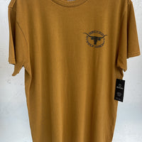 Brixton - Boswell S/S Tee in Golden Brown Worn Wash
