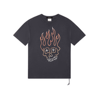 Ksubi - Skull Biggie SS Tee in Faded Black