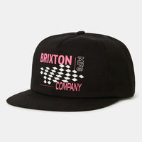 Brixton - Neon Finish Line HP Snapback in Black/Neon