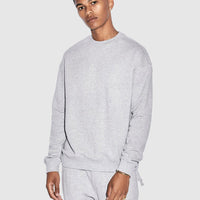 Ksubi - 4x4 Biggie Crew in Light Grey Marle