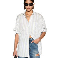 KSUBI - Oversized Shirt in Blue Stripe