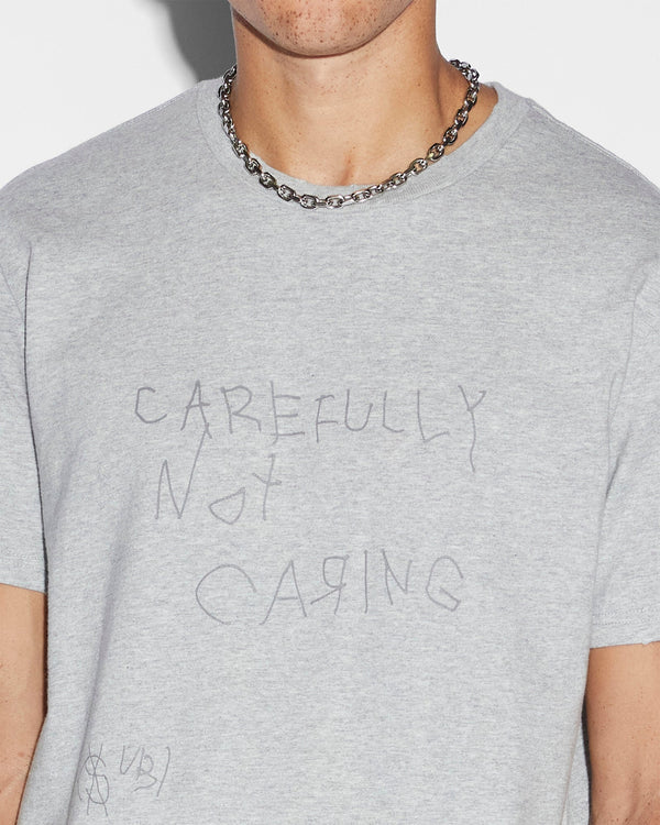 Ksubi - Not Caring Kash Ss Tee in Grey Marle