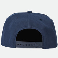 Brixton - Woodburn Netplus Snapback Cap in Washed Navy