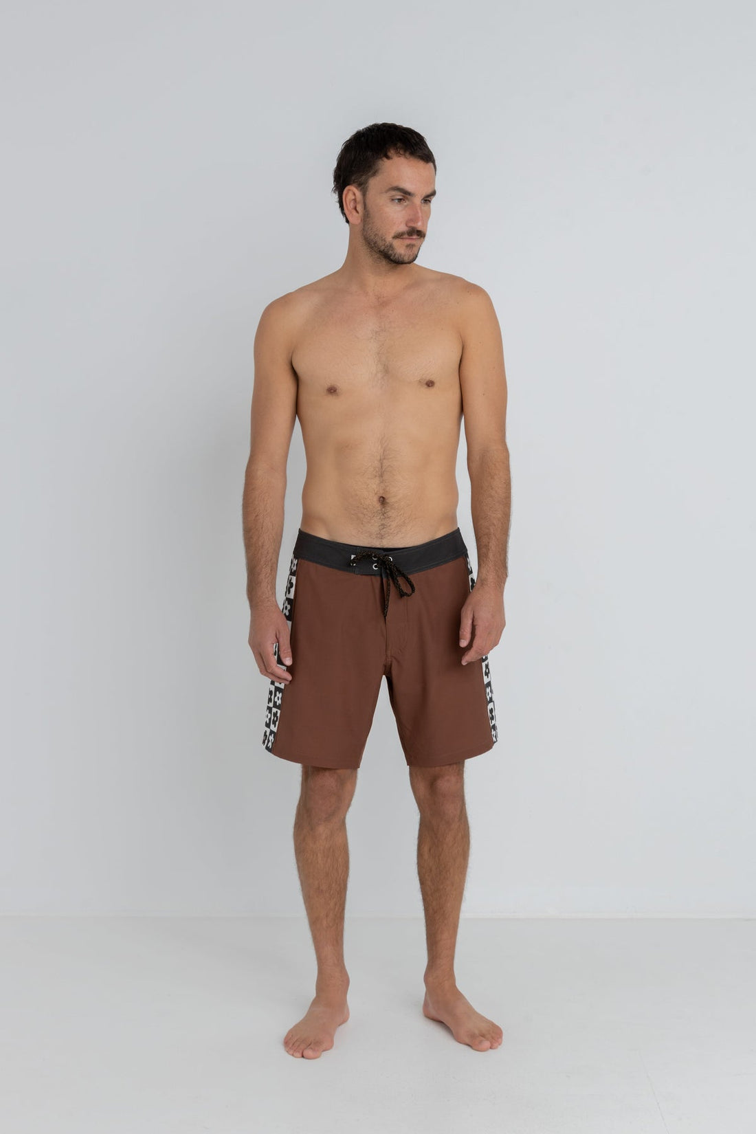 RHYTHM - Flower Bed Trunk Boardshort in Chocolate