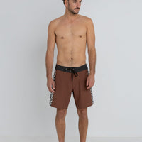 RHYTHM - Flower Bed Trunk Boardshort in Chocolate