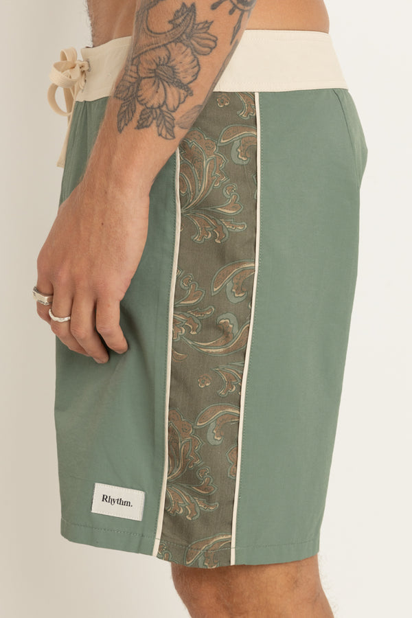 RHYTHM - Astral Bloom Trunk Short in Olive