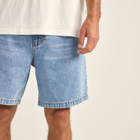 RHYTHM - Subtle Distress Short in Blue