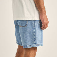 RHYTHM - Subtle Distress Short in Blue