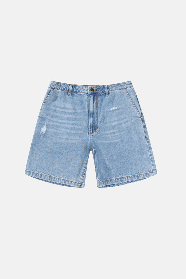 RHYTHM - Subtle Distress Short in Blue