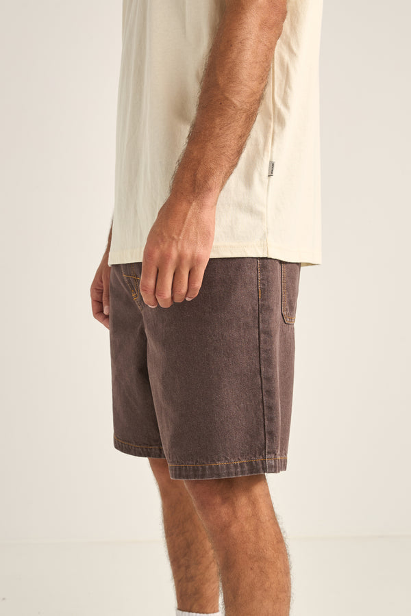 RHYTHM - Chile Denim Short in Brown