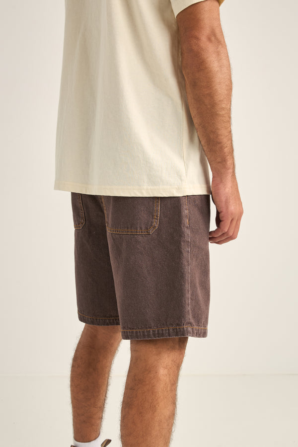 RHYTHM - Chile Denim Short in Brown