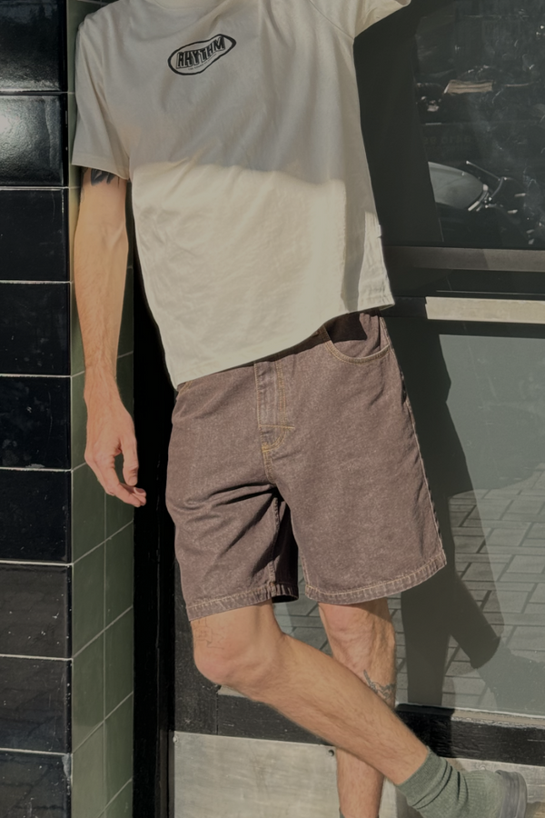 RHYTHM - Chile Denim Short in Brown