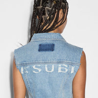 Ksubi - Spark Vest Torn Up in Denim