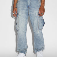 Ksubi - Mens Riot Cargo Pant Dynamo in Denim