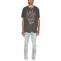 Ksubi - Skull Biggie SS Tee in Faded Black