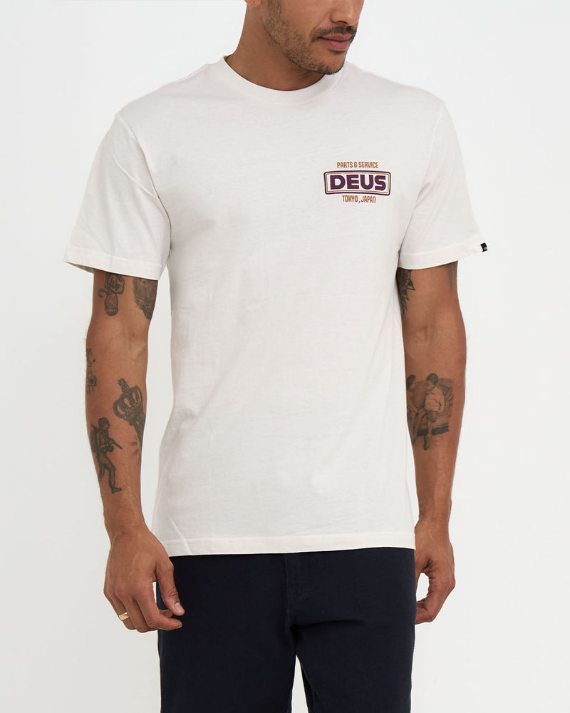 DEUS - Depot Tee in Vintage White