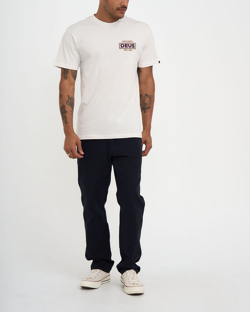 DEUS - Depot Tee in Vintage White