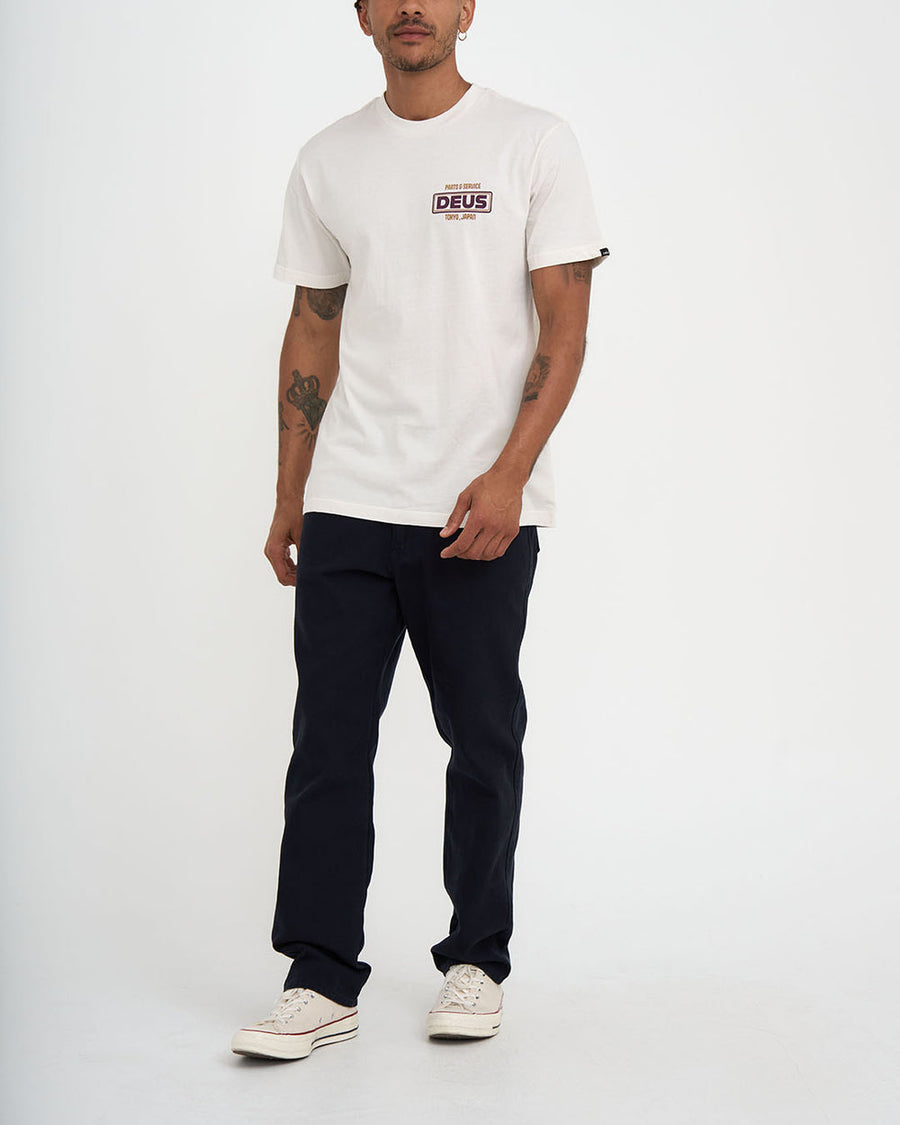 DEUS - Depot Tee in Vintage White