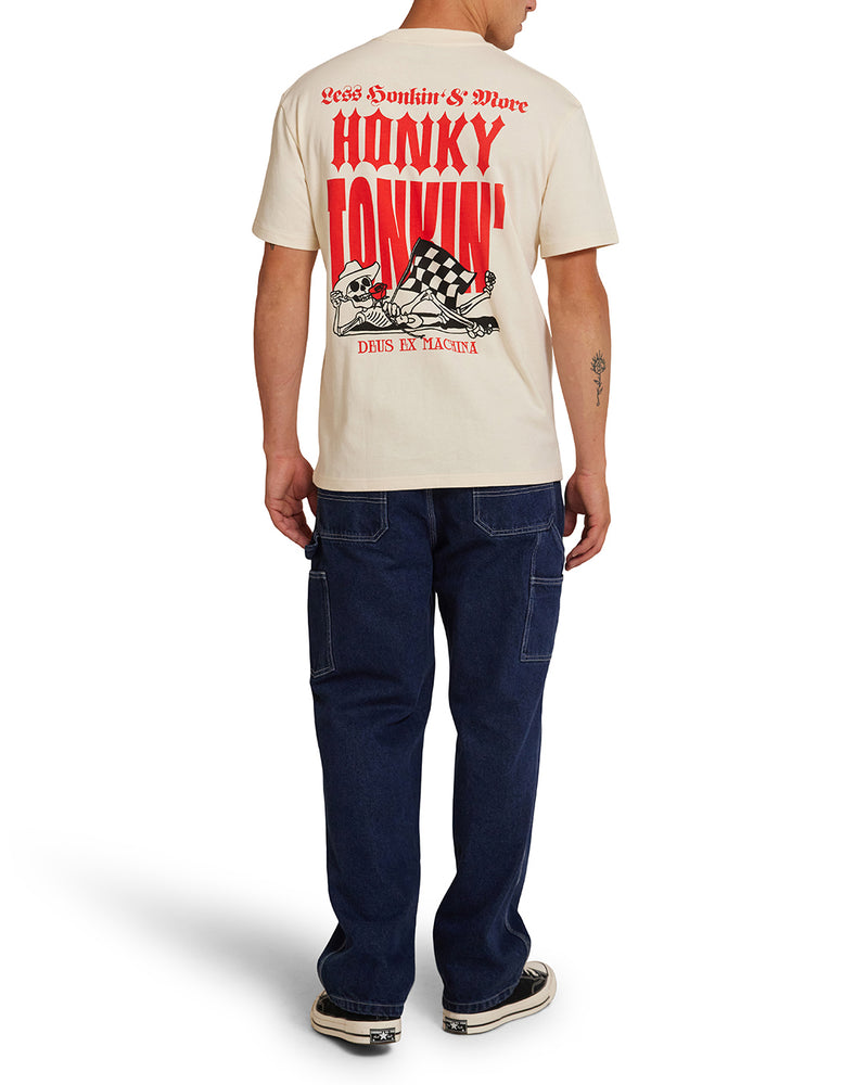 DEUS - Honky Tonkin Tee in Dirty White