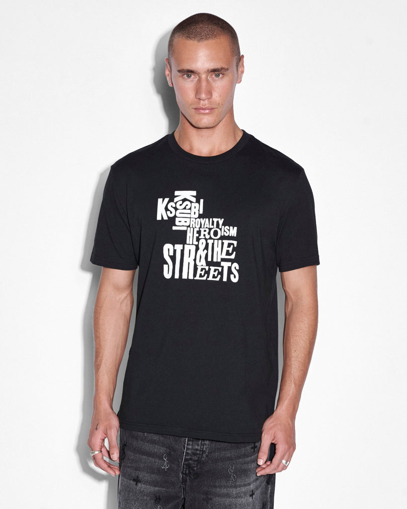 Ksubi - Graff Kash SS Tee Jet Black in Black