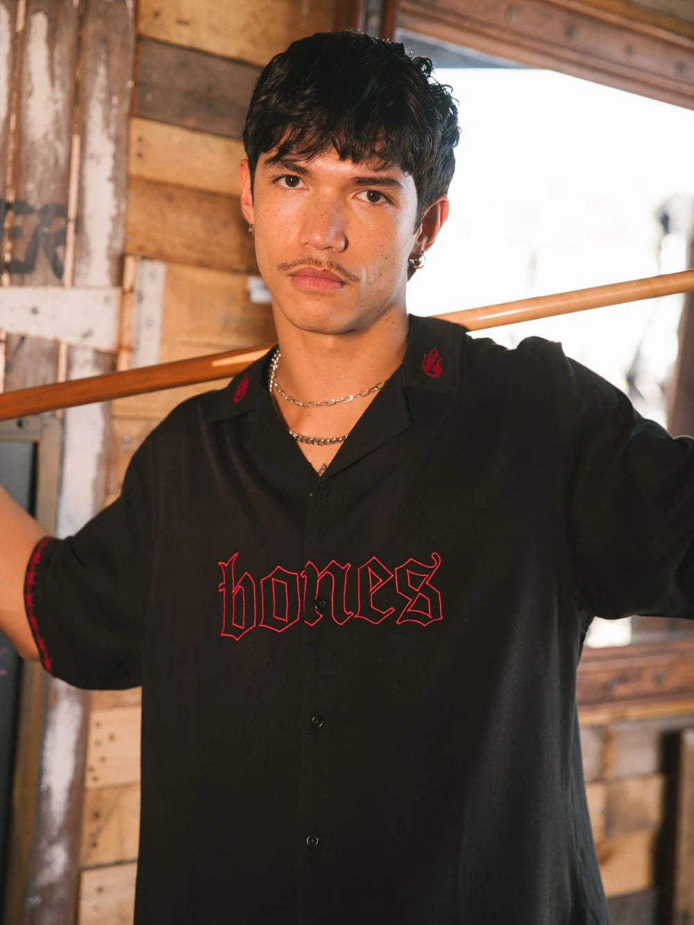 Billy Bones Club - Hell Raiser Bowlo Shirt in Black