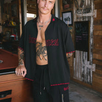 Billy Bones Club - Hell Raiser Bowlo Shirt in Black