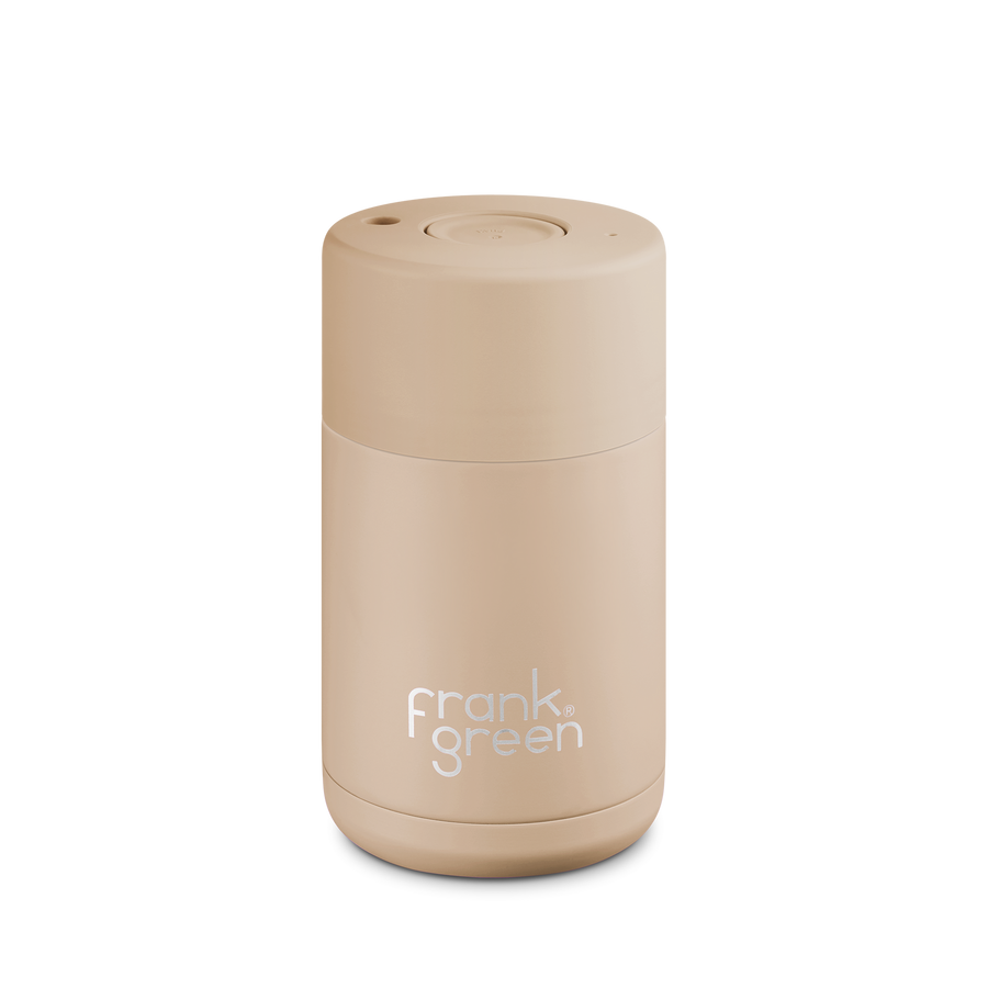 Frank Green - LIMITED EDITION 10oz Stainless Steel Ceramic Reusable Cup in Soft Stone