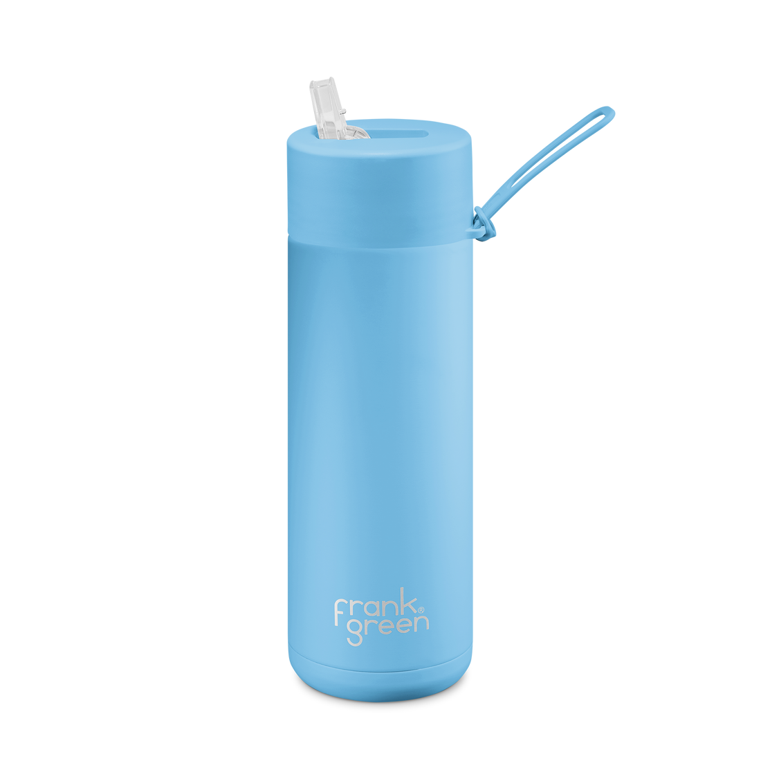 Frank Green - LIMITED EDITION 1 Litre Stainless Steel Ceramic Reusable Bottle in Sky Blue