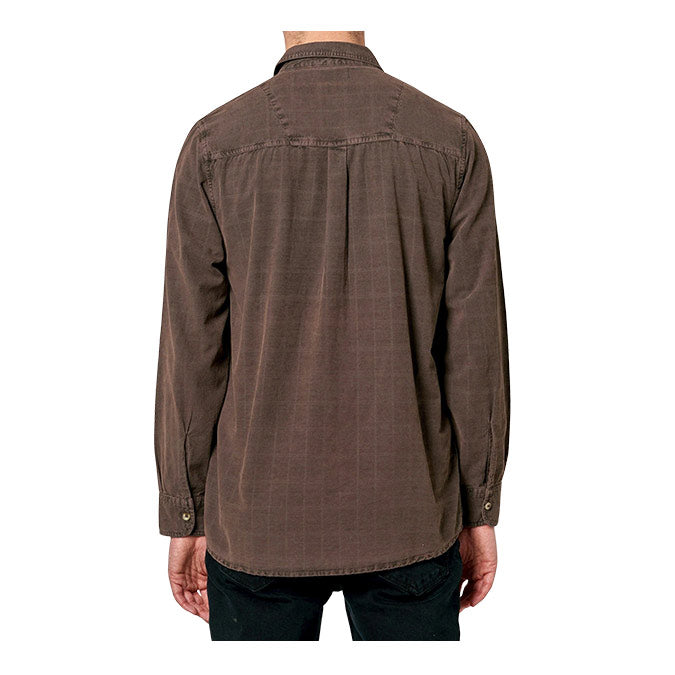 ROLLAS - Tile Cord Shirt in Brown