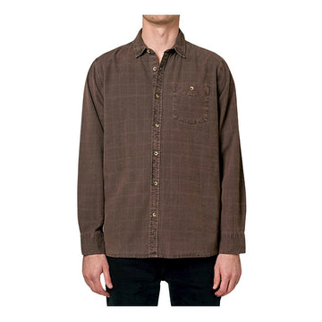 ROLLAS - Tile Cord Shirt in Brown