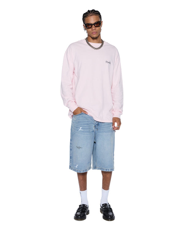 Ksubi - All Day Biggie Long Sleeve Tee in Ice Quartz