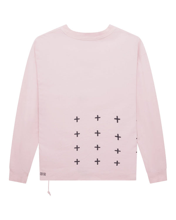 Ksubi - All Day Biggie Long Sleeve Tee in Ice Quartz